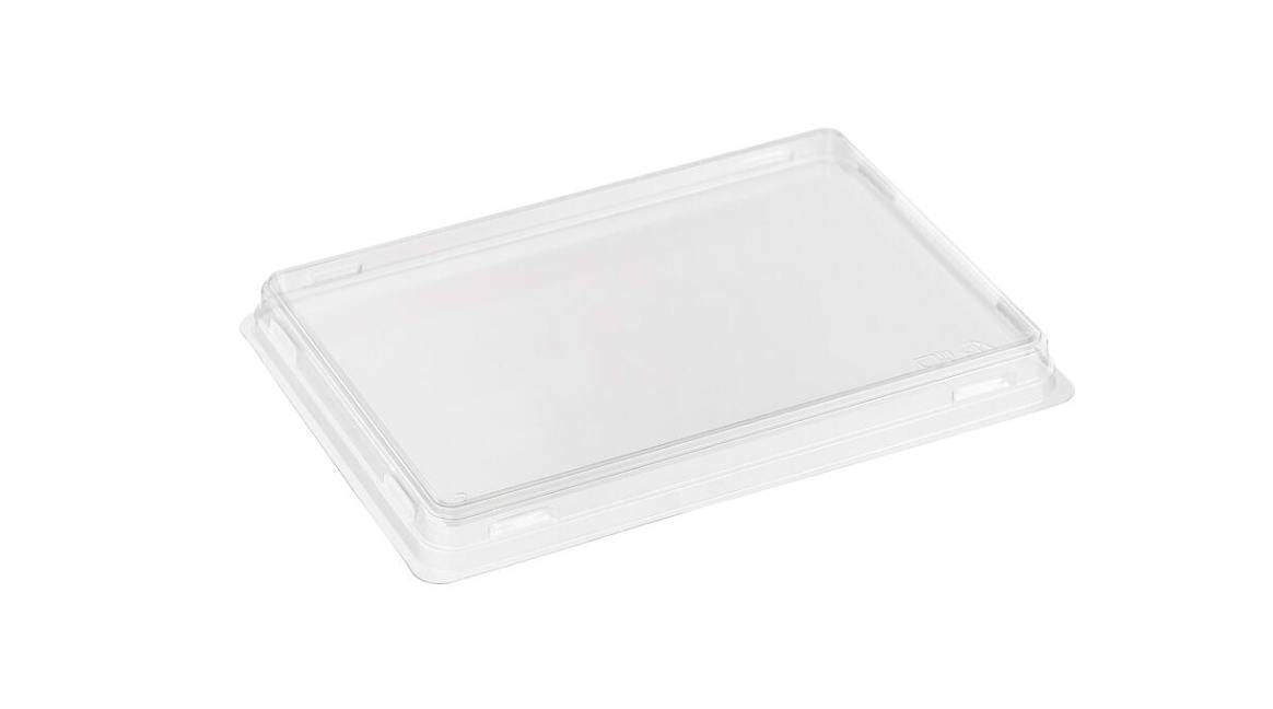 Крышка к контейнеру 220х140х13,5 мм, прозр., ПЭТ, 50 шт/упак "OSQ" OpSalad 800 400 шт/кор РОССИЯ Крышка OSQ OpSalad 800