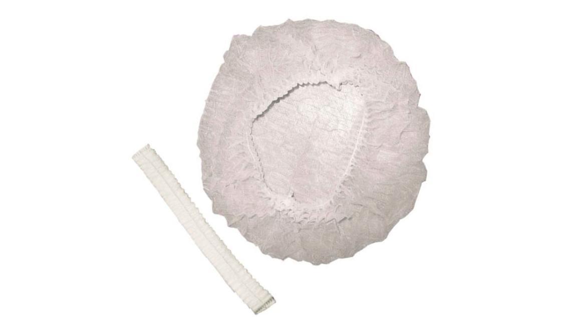 Шапочка "Шарлотта", бел., неткан. мат-л, 100 шт/упак 10 упак/кор РОССИЯ 402-919/403760