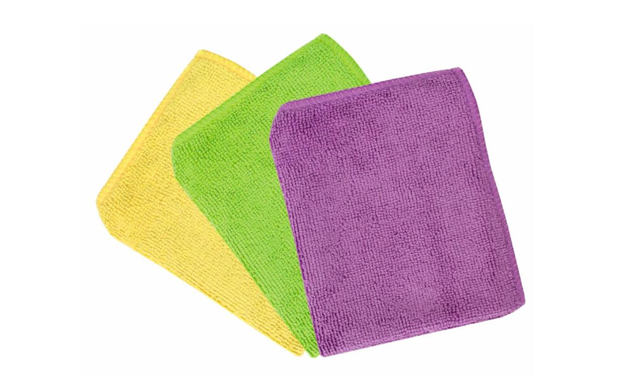 Салфетка микрофибра 500x800 мм 320 гр/м2, цвет в ассорт., 10 шт/упак 50 шт/кор РОССИЯ 30004