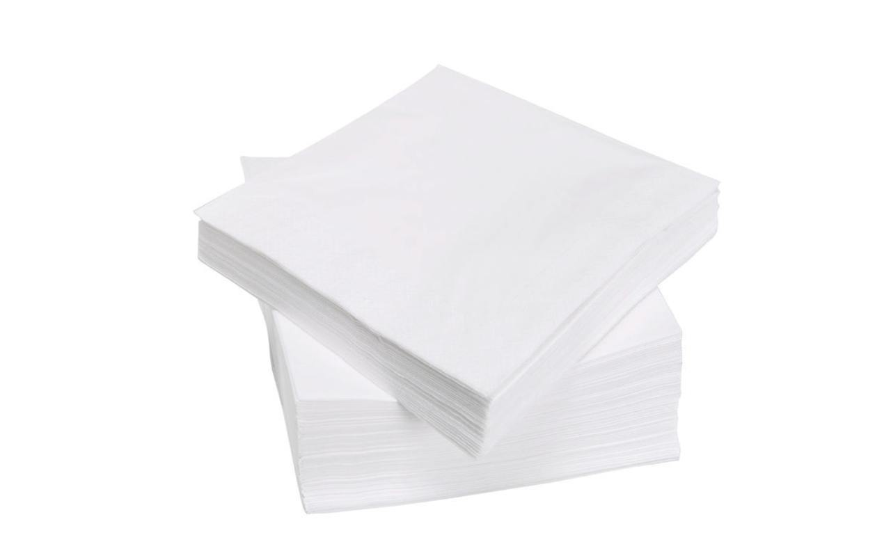 Салфетки 24х24, 1сл., белые, 400шт/упак